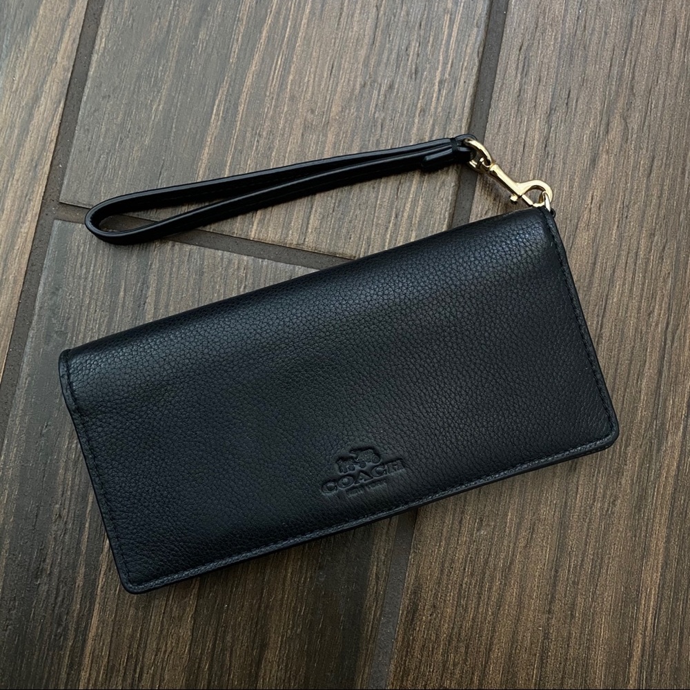 Authentic Black Coach Wristlet Wallet